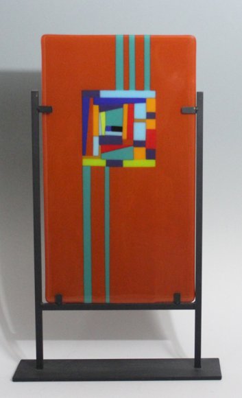 Crazy Quilt 1 - Burnt Orange